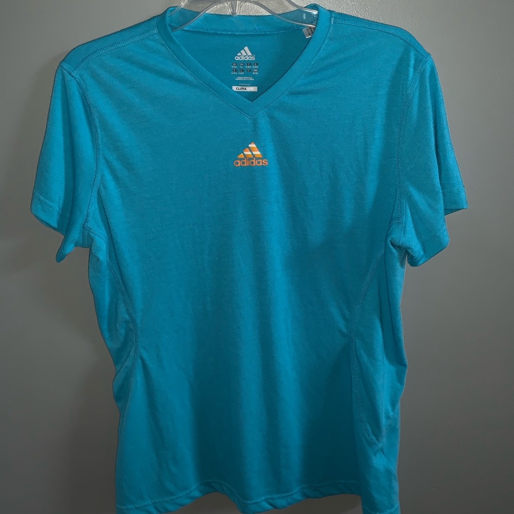 Lightly worn Adidas  v- neck tee